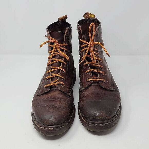Dr. Martens Brown Leather Men's Boots Size 9 - Picture 2 of 7